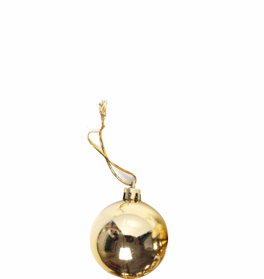 NATAL BOLA LISA 6CM DOUR.C/9 NTB1803D